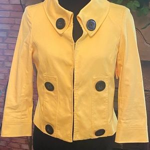 Andre Oliver Double Breasted Jacket, size 4 Yeklow